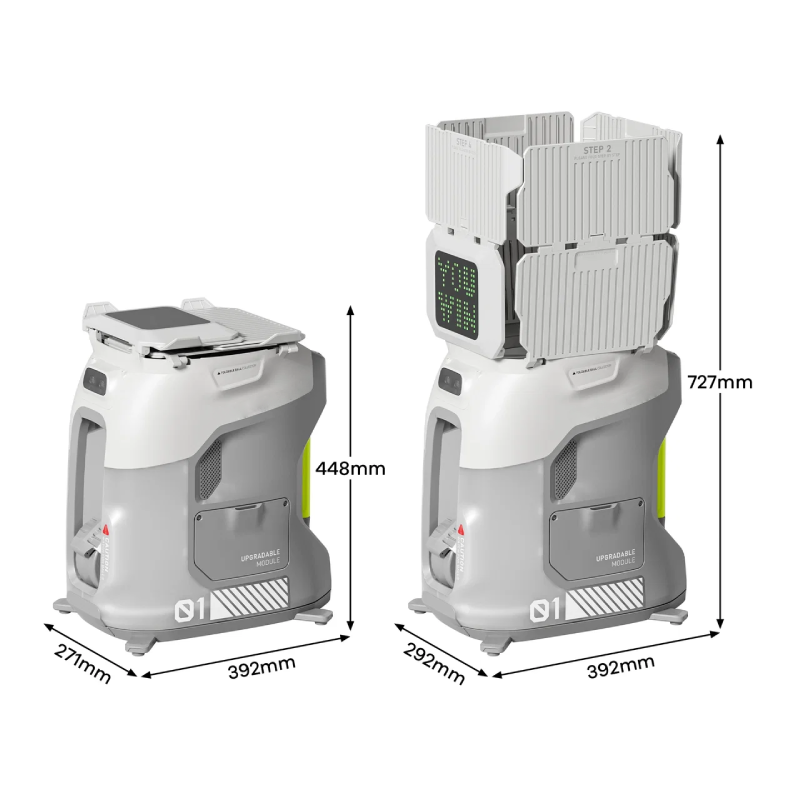 Smart Tennis Ball Machine with App & Voice Control, 100+ Ball Capacity, Adjustable Speed, Spin & Trajectory