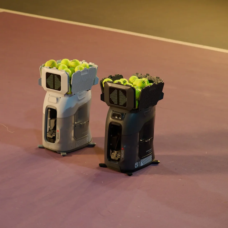 Smart Tennis Ball Machine with App & Voice Control, 100+ Ball Capacity, Adjustable Speed, Spin & Trajectory