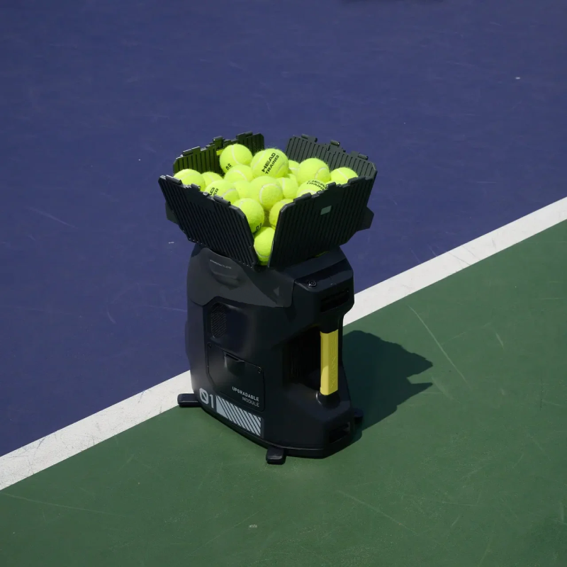Smart Tennis Ball Machine with App & Voice Control, 100+ Ball Capacity, Adjustable Speed, Spin & Trajectory
