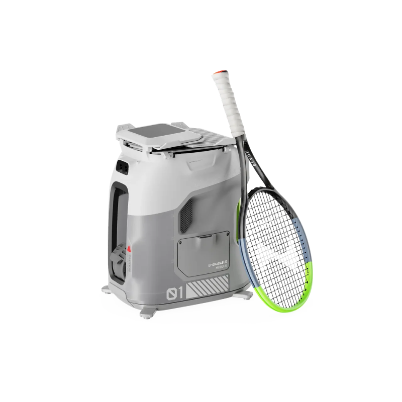 Smart Tennis Ball Machine with App & Voice Control, 100+ Ball Capacity, Adjustable Speed, Spin & Trajectory