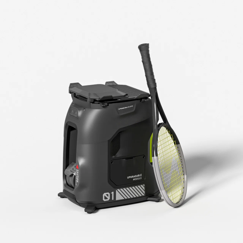 Smart Tennis Ball Machine with App & Voice Control, 100+ Ball Capacity, Adjustable Speed, Spin & Trajectory