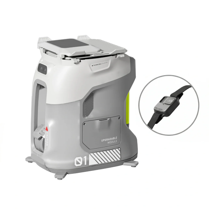 Smart Tennis Ball Machine with App & Voice Control, 100+ Ball Capacity, Adjustable Speed, Spin & Trajectory