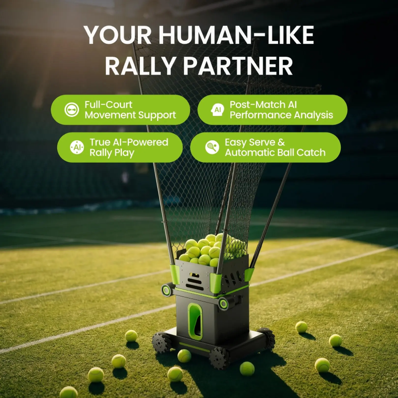 Tennis Ball Machine – Automatic Tennis Robot for Solo Training, Practice & Professional Skill Improvement