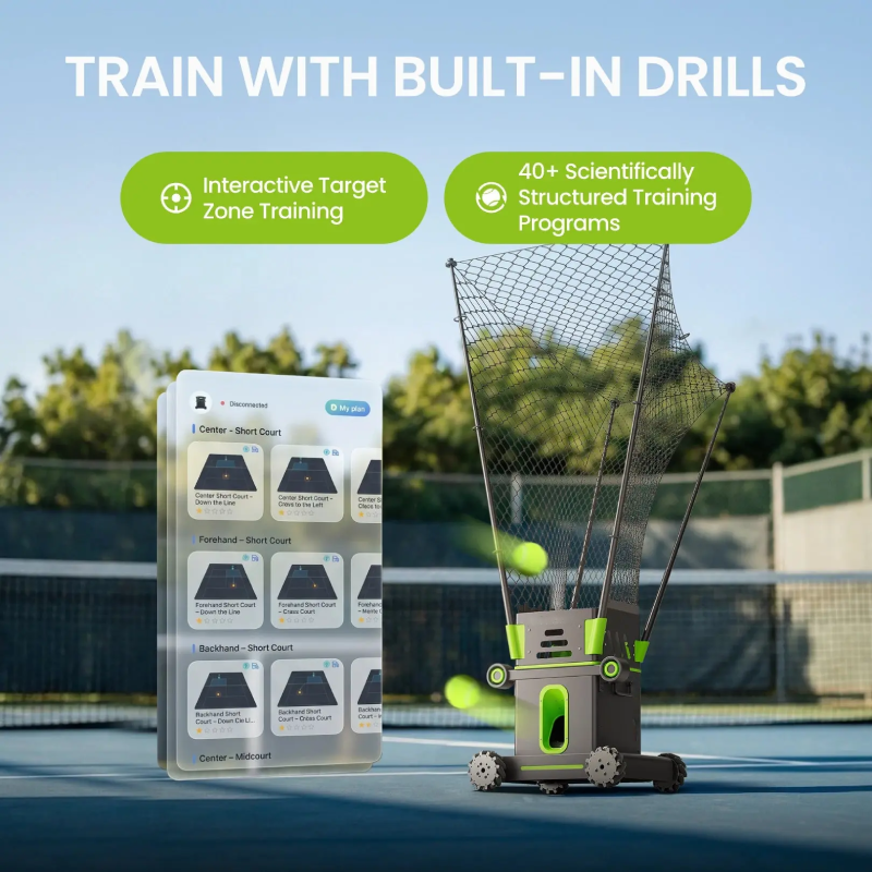 Tennis Ball Machine – Automatic Tennis Robot for Solo Training, Practice & Professional Skill Improvement