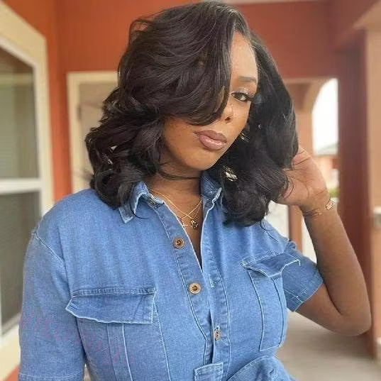 Glueless Short Bob Body Wave Wig For Women