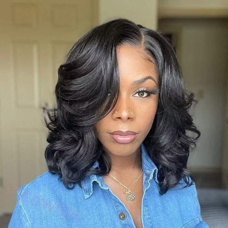Glueless Short Bob Body Wave Wig For Women