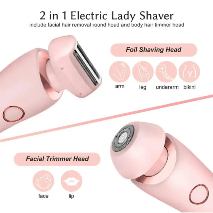 Best Silk Glide Razor, Lady Shaver, Silk Glide Epilator Painless Hair Removal at Home, 2 in 1 Electric Shaver Razors for Women, for Sensitive Skin, Wet & Dry